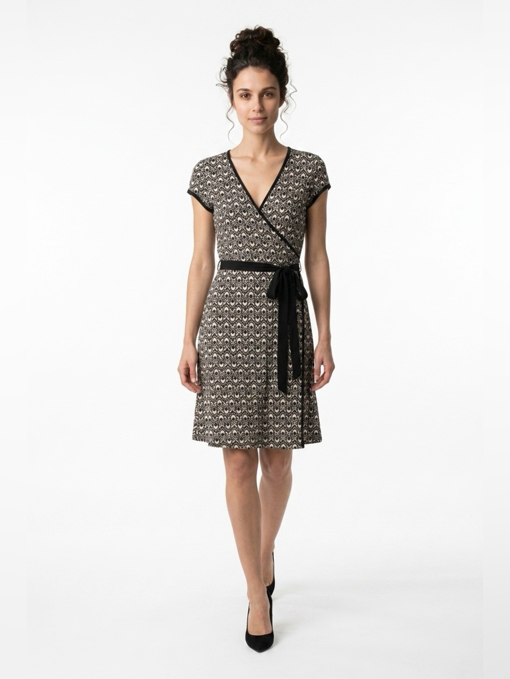 Digital faux wrap dress